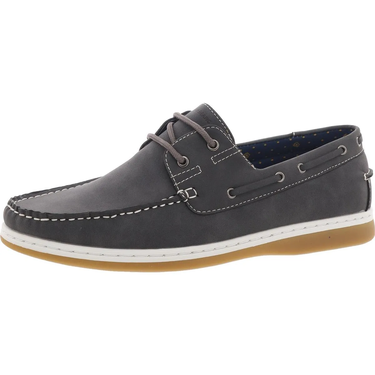 SAIL Mens Lace-Up Synthetic Boat Shoes