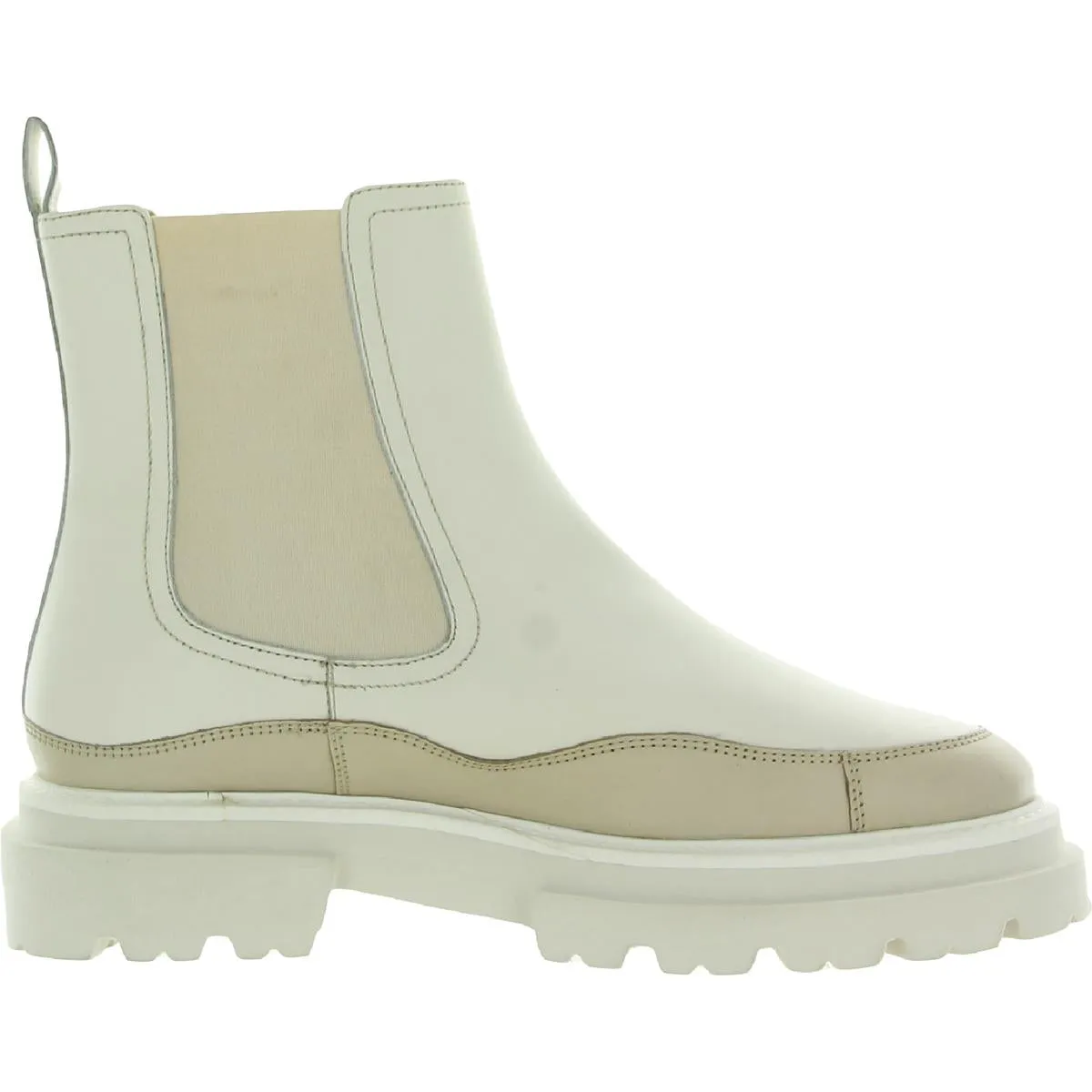 Savor The Moment Womens Leather Lugged Sole Mid-Calf Boots