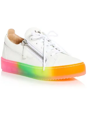 SC Donna Womens Patent Leather Embellished Logo Casual And Fashion Sneakers