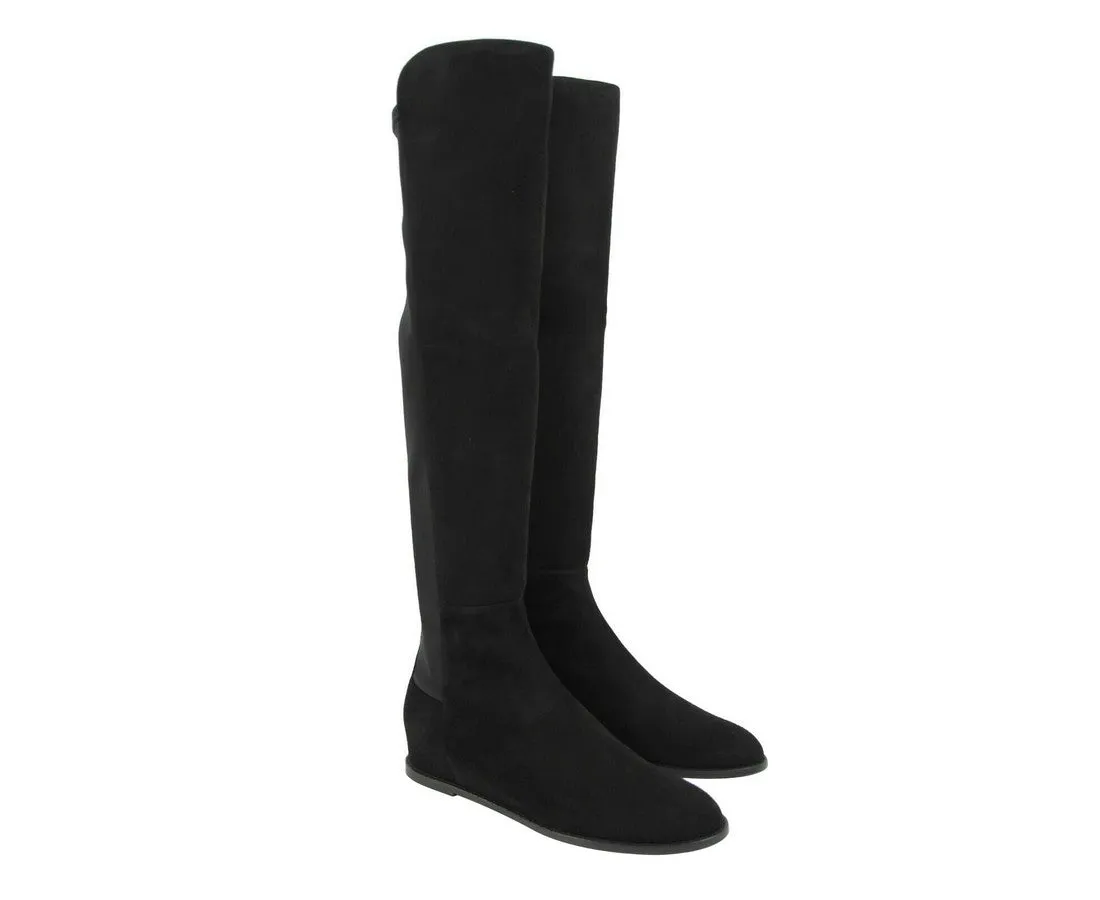 Stuart Weitzman Women's Suede Hidden Wedge Knee-High Boot