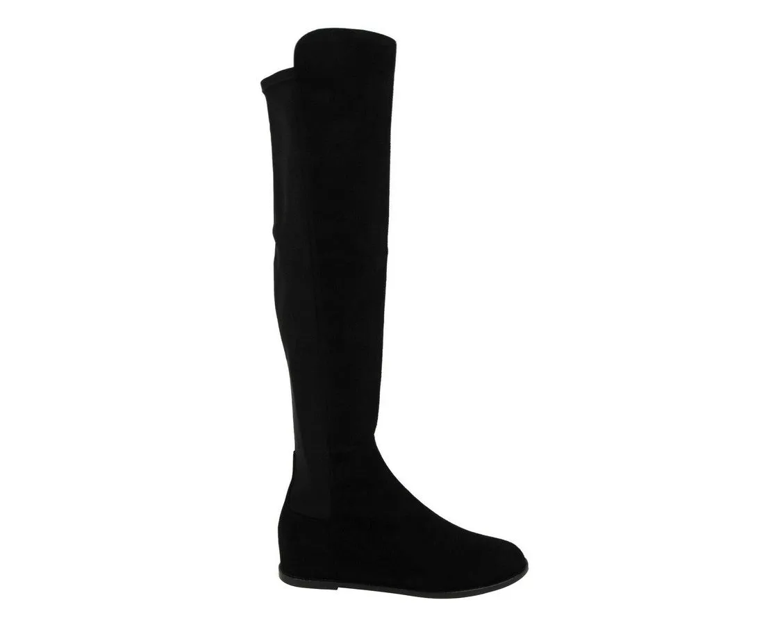 Stuart Weitzman Women's Suede Hidden Wedge Knee-High Boot