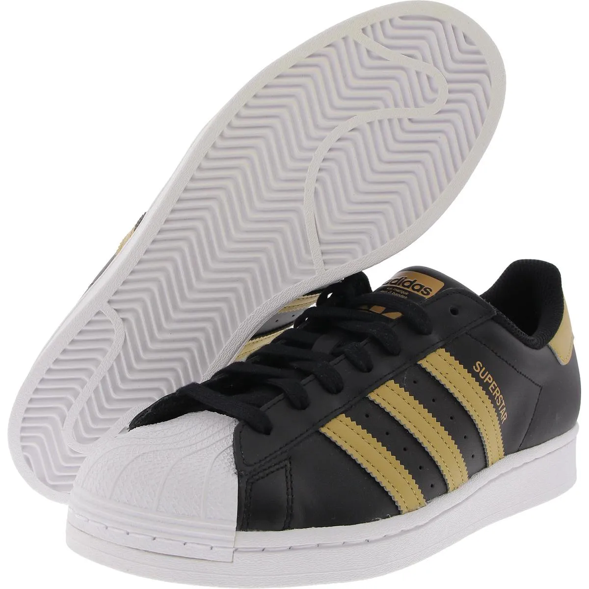 Superstar Mens Lace-Up Leather Casual And Fashion Sneakers