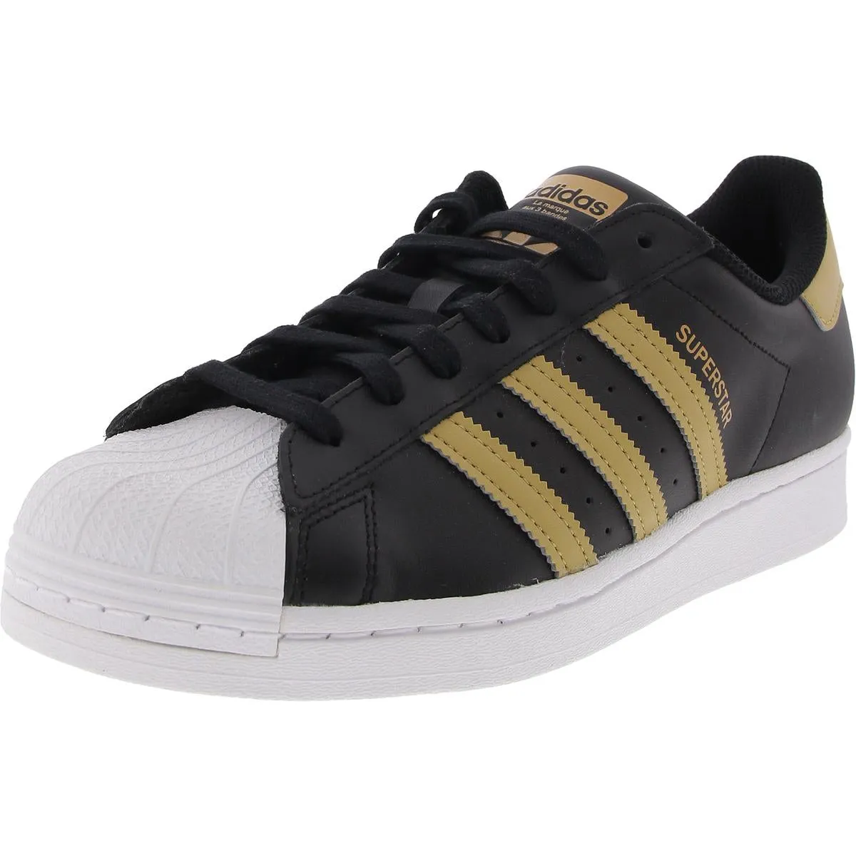 Superstar Mens Lace-Up Leather Casual And Fashion Sneakers