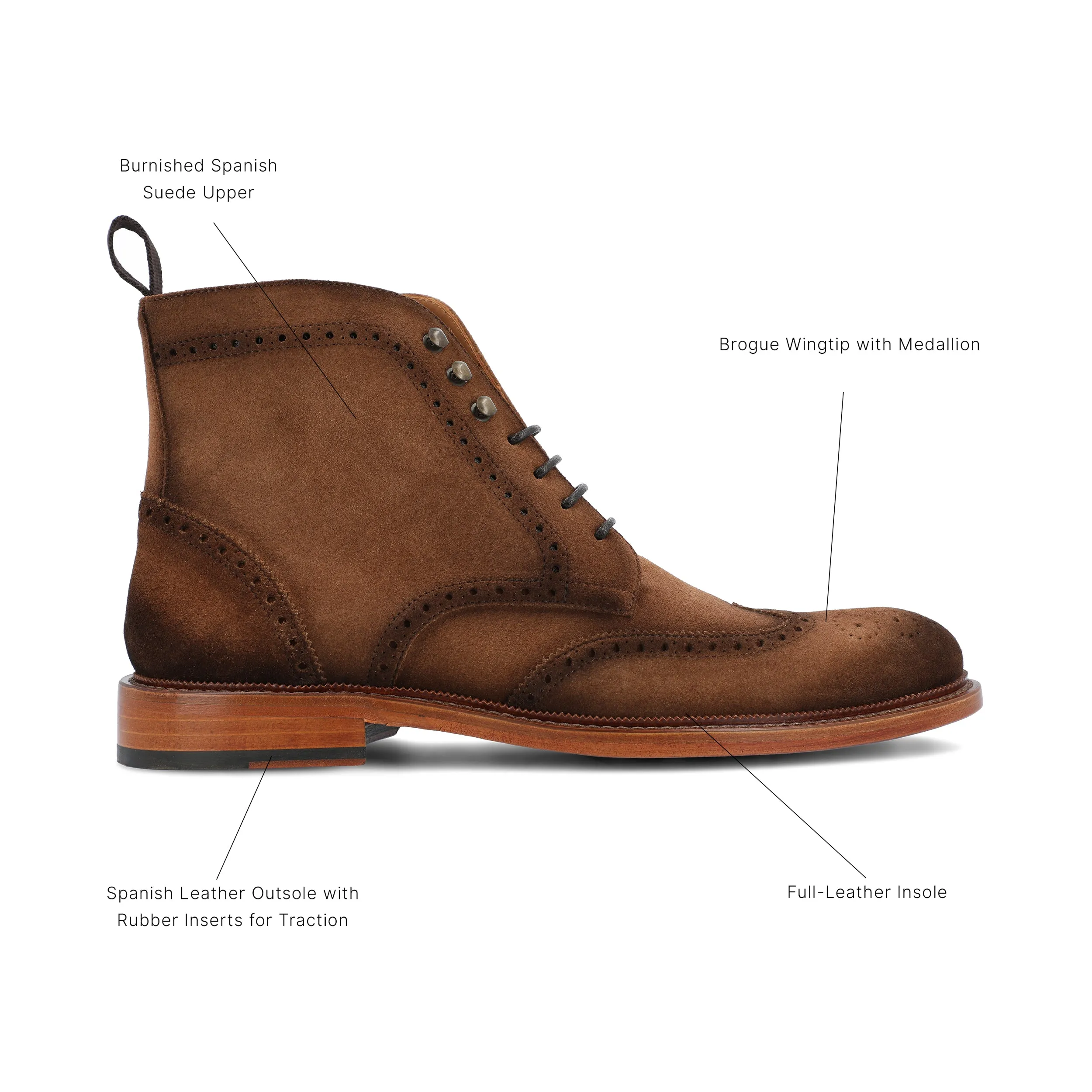 TAFT The Mack Boot in Brown