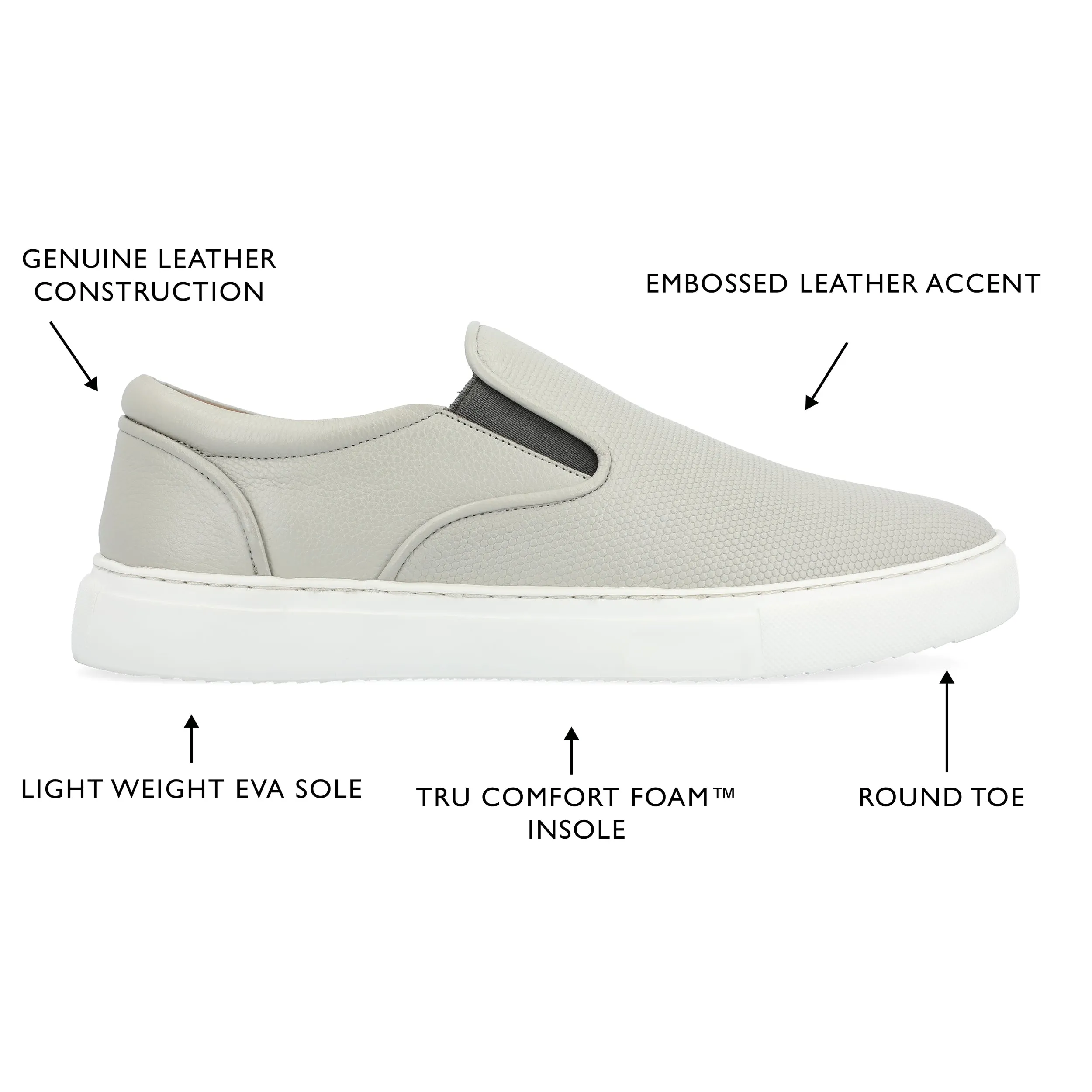 Thomas & Vine Conley Wide Width Slip-on Leather Sneaker