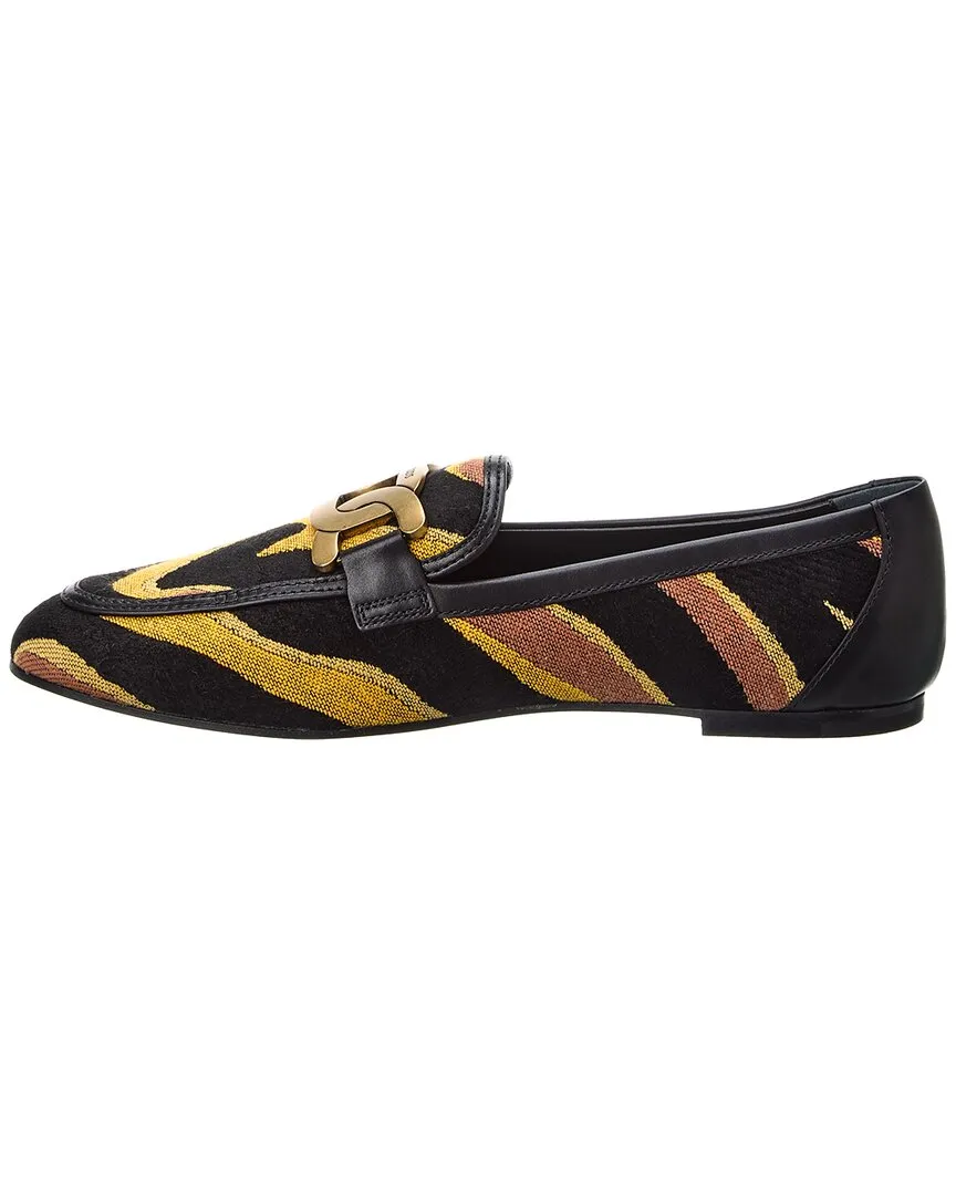 TOD’s Kate Canvas & Leather Loafer