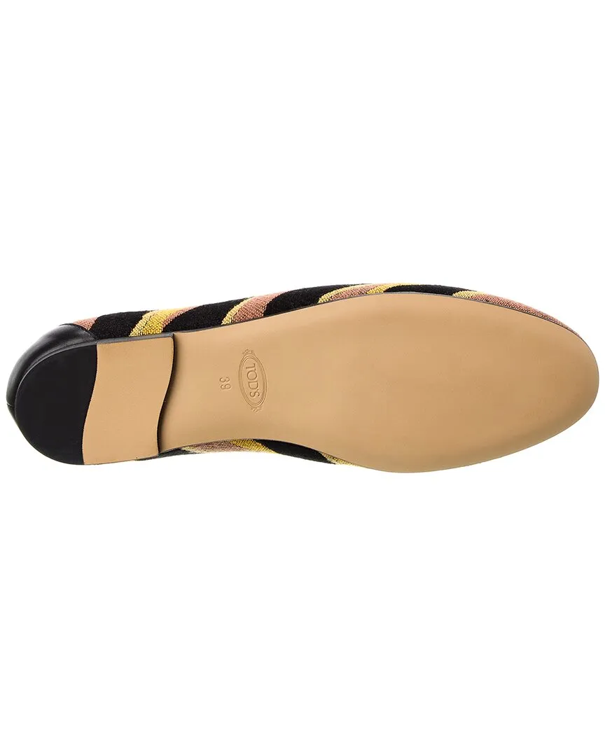 TOD’s Kate Canvas & Leather Loafer