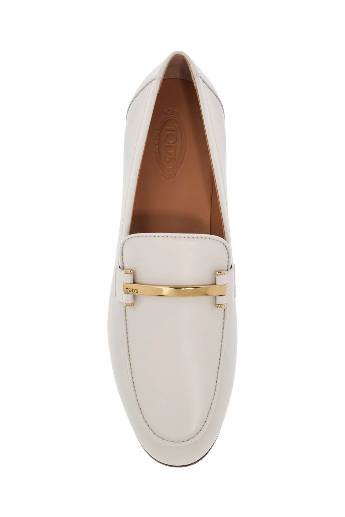 Tod's Women's  Calfskin Moccasin With  Bar And Velcro Closure