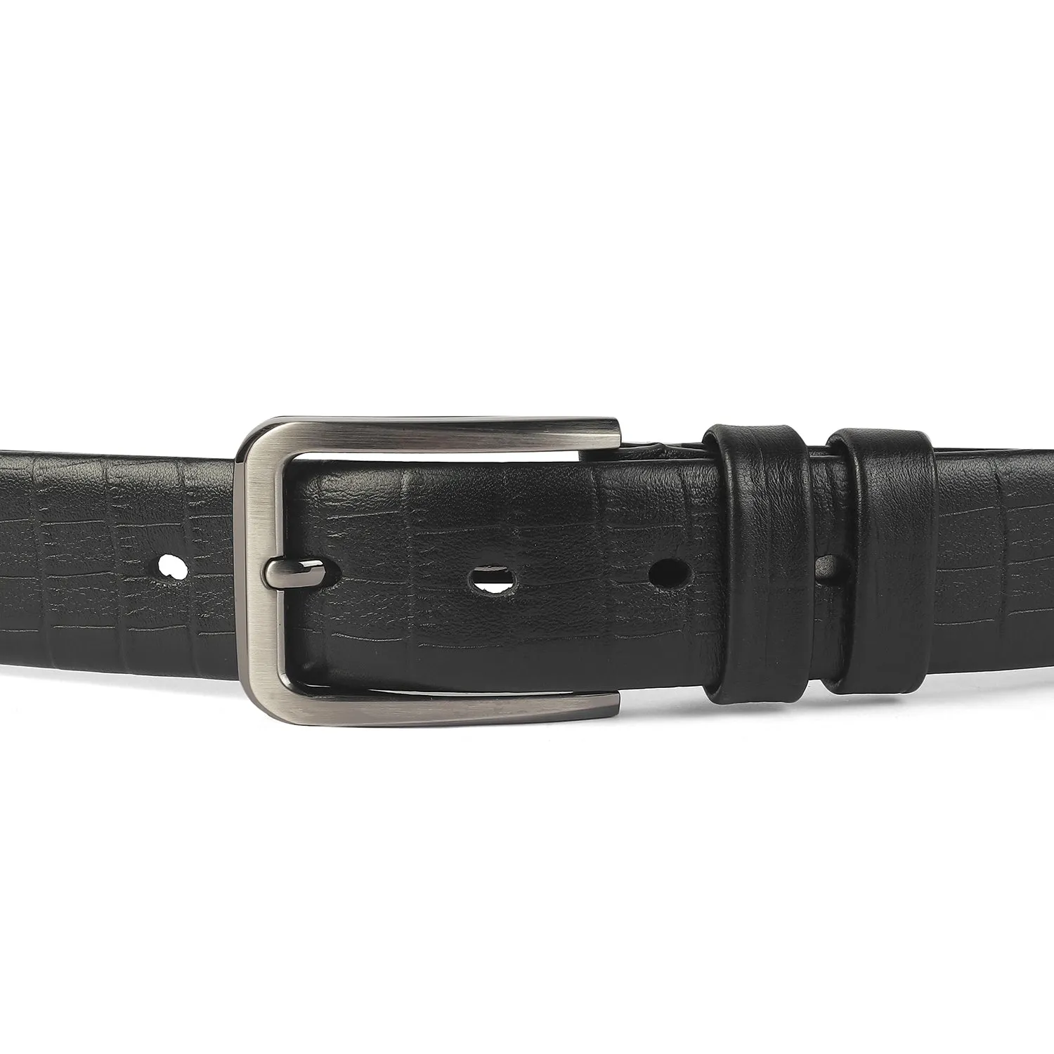 Tresmode Work Black Men's Leather Belt