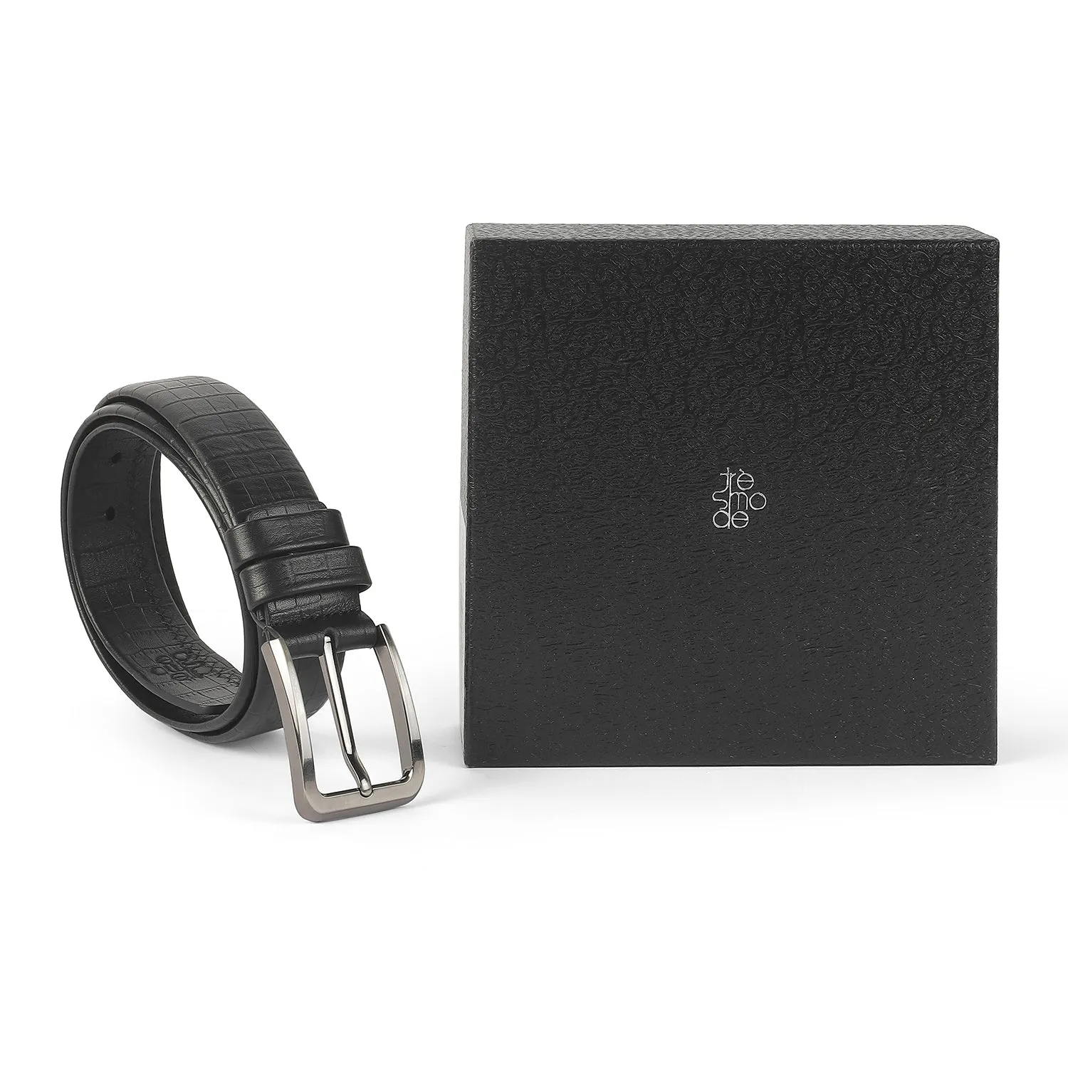 Tresmode Work Black Men's Leather Belt