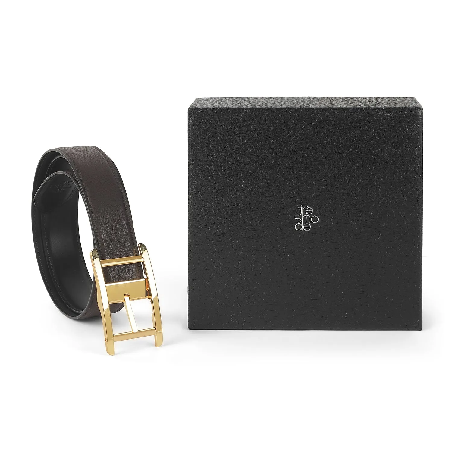 Tresmode Yor Brown Men's Leather Belt