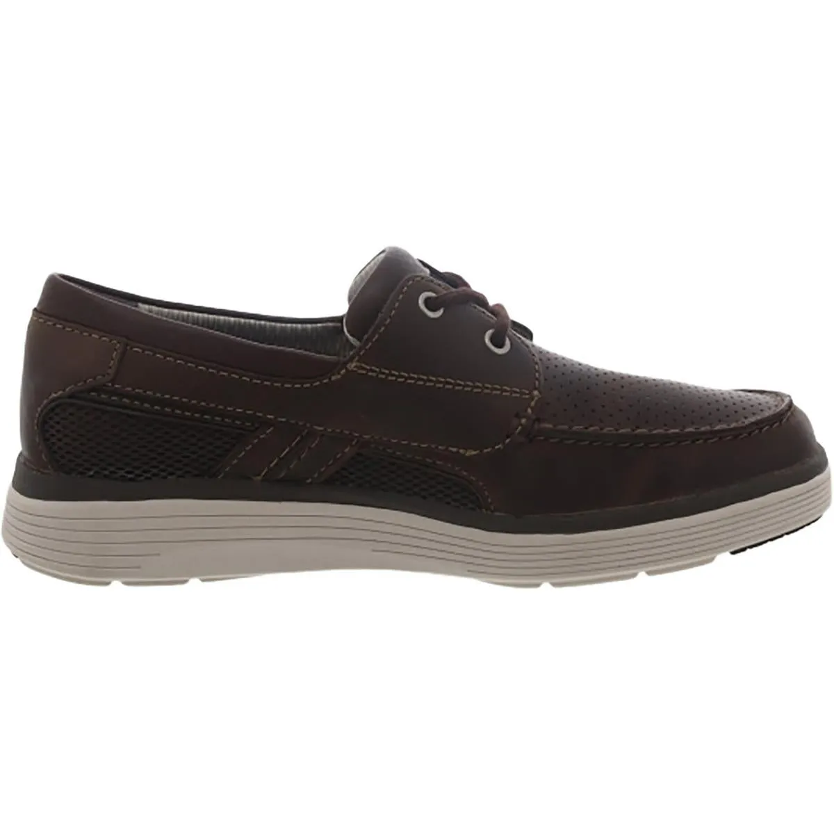 Un Abode Step Mens Leather Slip On Boat Shoes