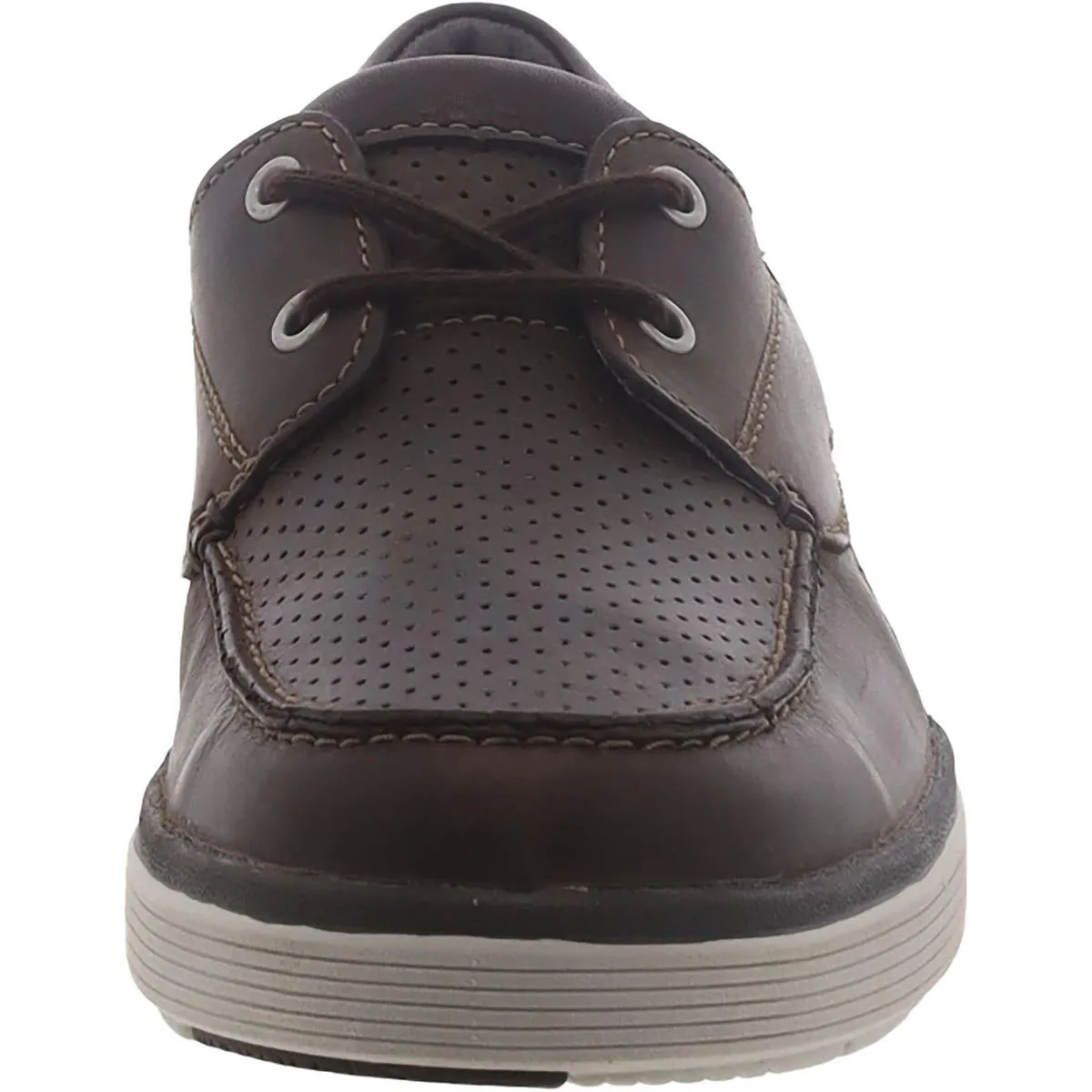 Un Abode Step Mens Leather Slip On Boat Shoes