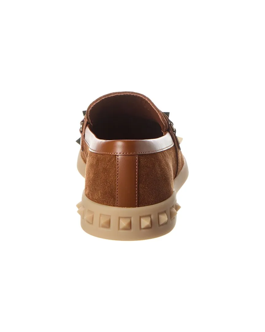 Valentino Leisure Flows Suede & Leather Loafer