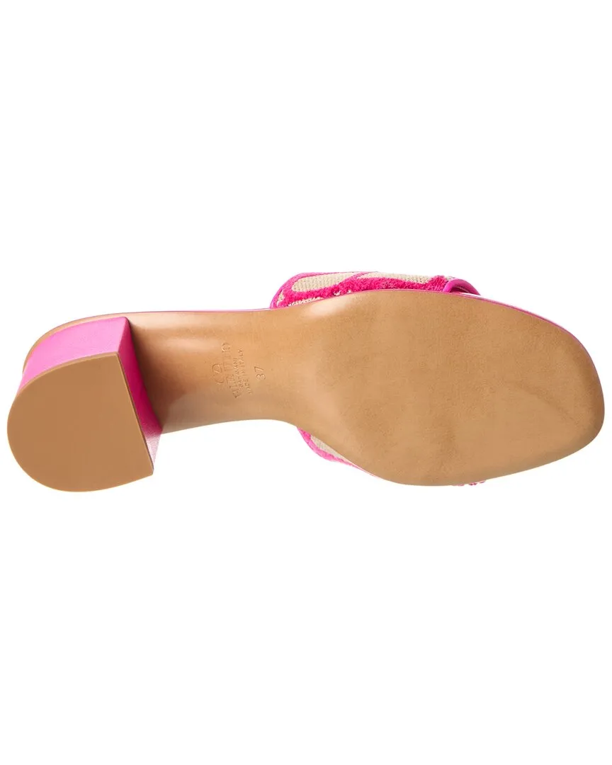Valentino VLogo 50 Toile Iconographe Canvas Sandal