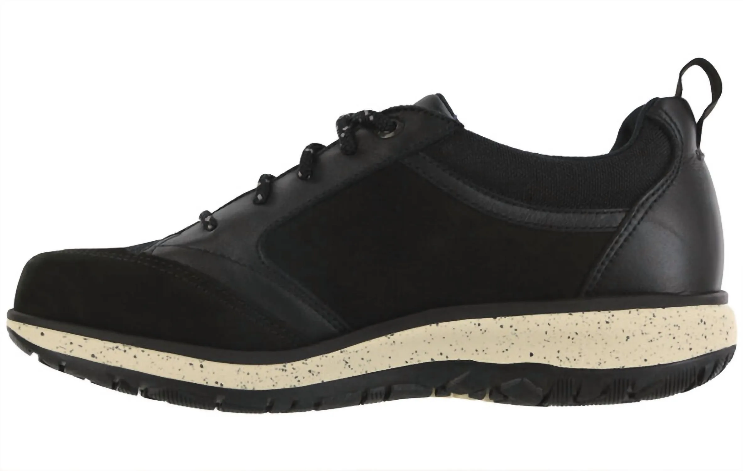 Women's Boulder Lace Up Sneaker - Wide Width In Black Ash