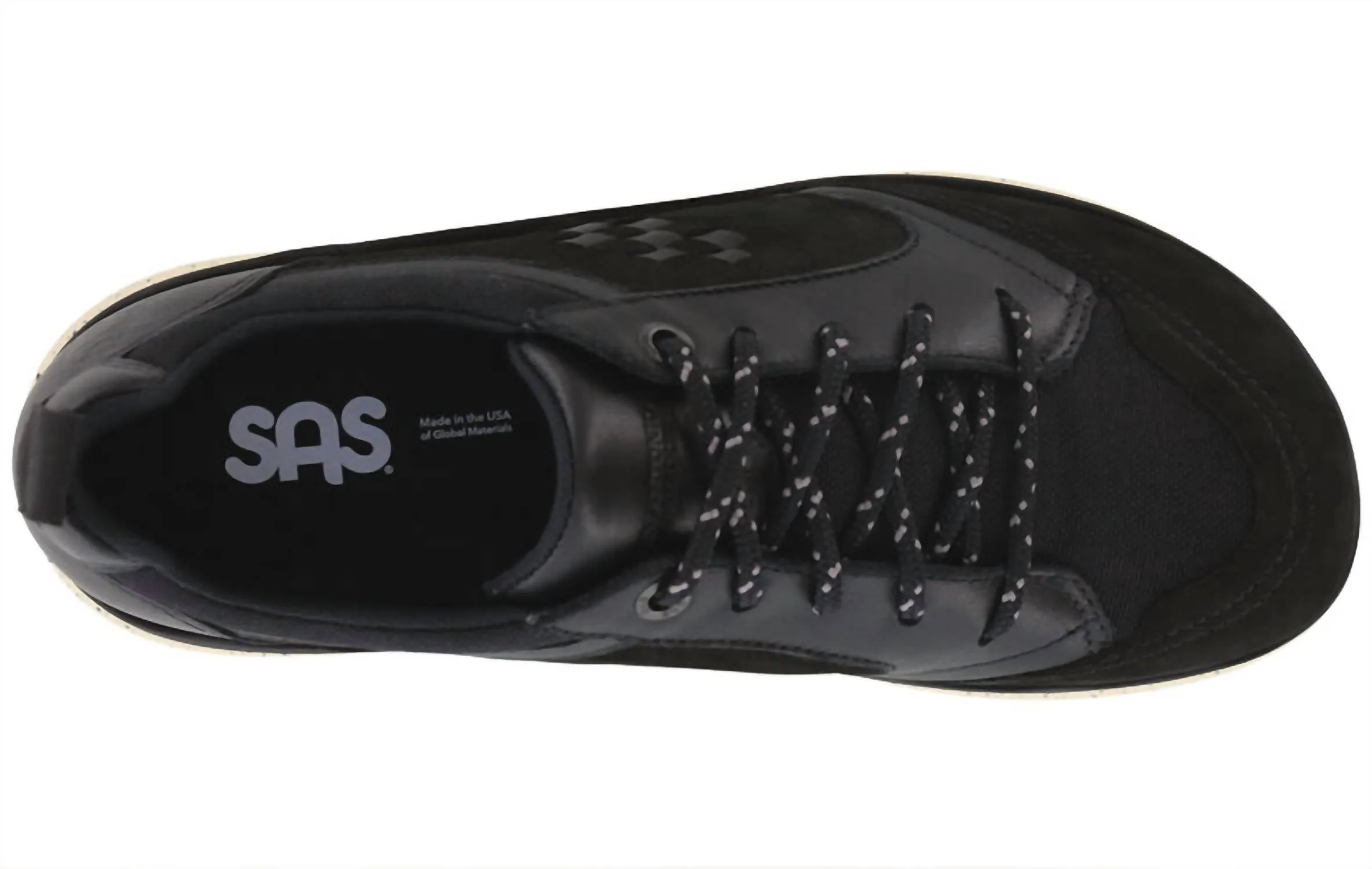 Women's Boulder Lace Up Sneaker - Wide Width In Black Ash
