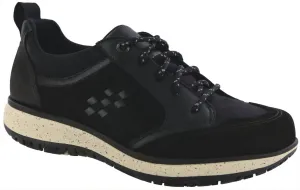 Women's Boulder Lace Up Sneaker - Wide Width In Black Ash
