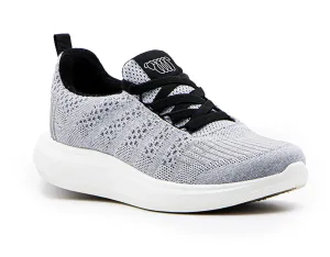 Women's Eden Sneaker In Grey Jet Merino Wool