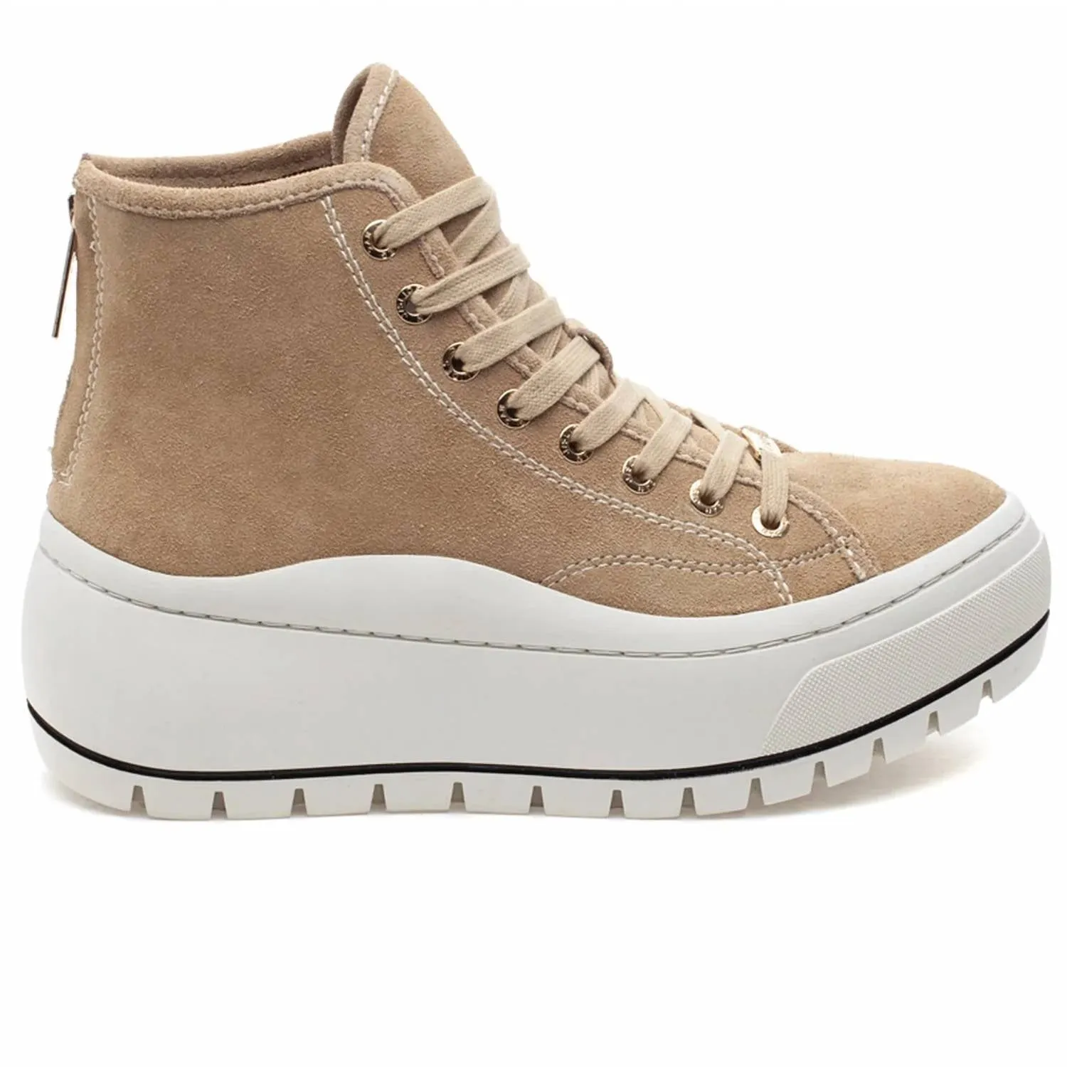 Women's Gracie Platform Sneaker In Sand Suede