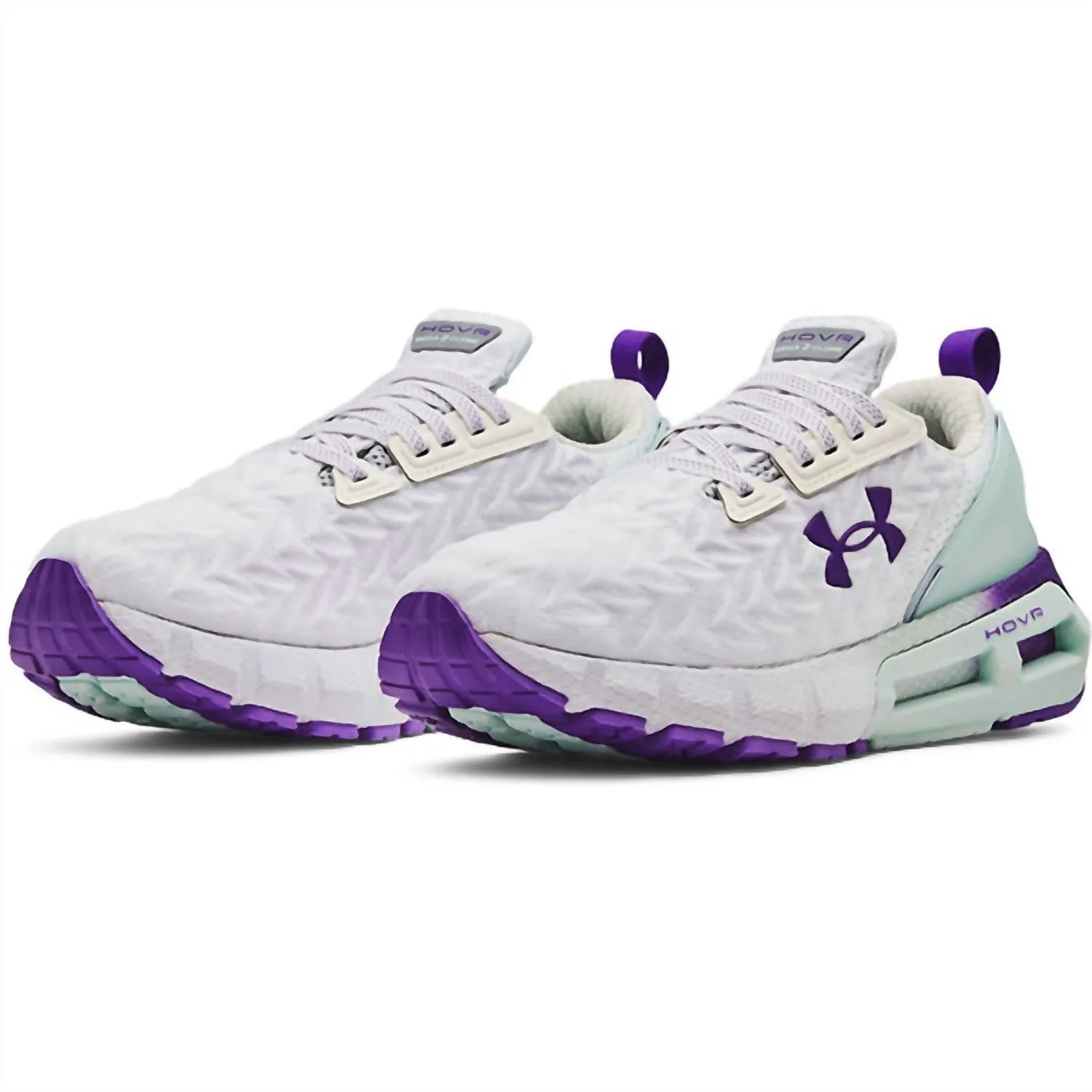 Women's Hovr Mega 2 Clone Running Shoes - Medium Width In White,green