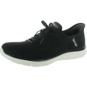 Womens Lace-Up Man Made Slip-On Sneakers