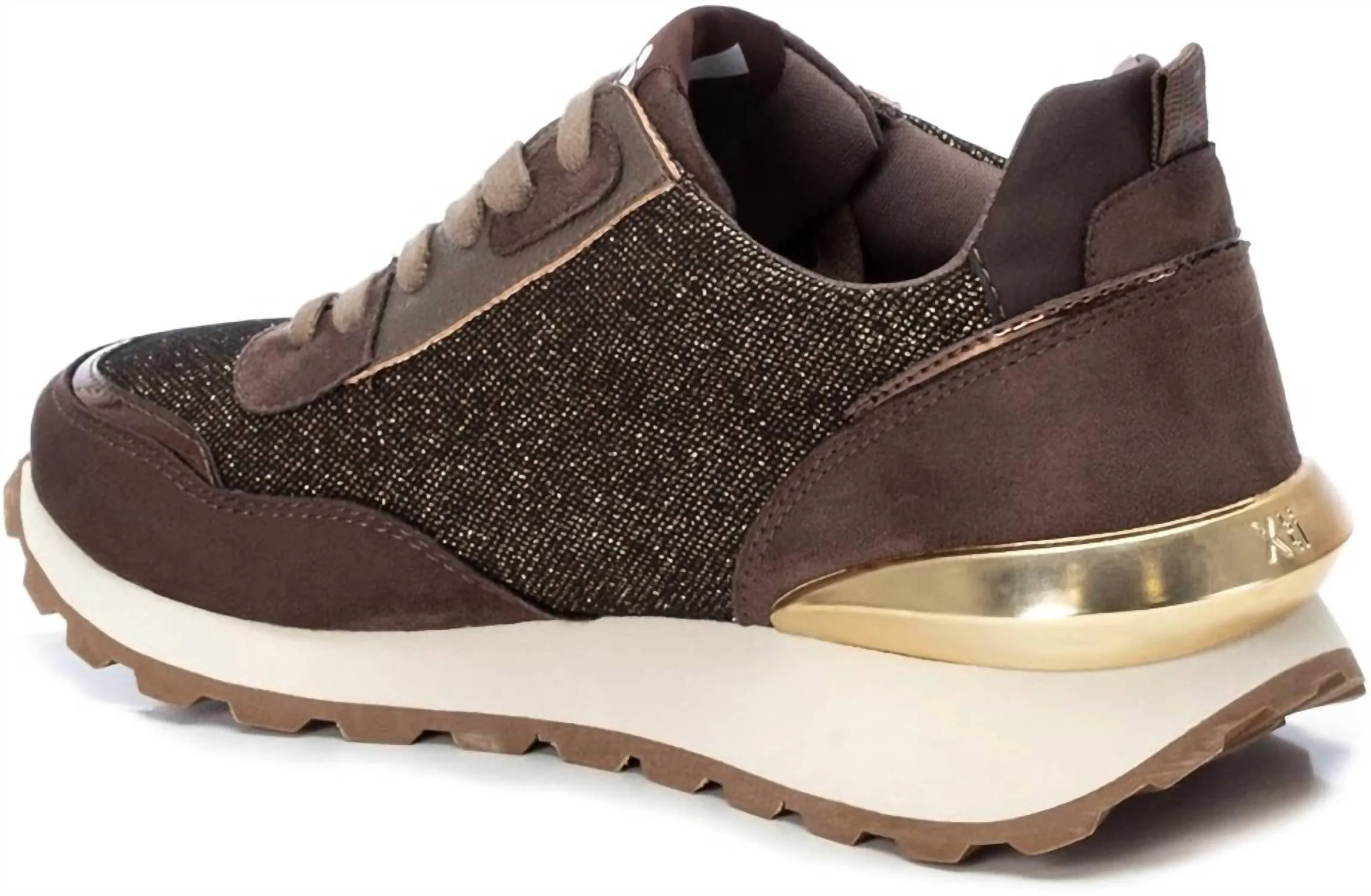 Women's Lace-Up Sneakers In Brown
