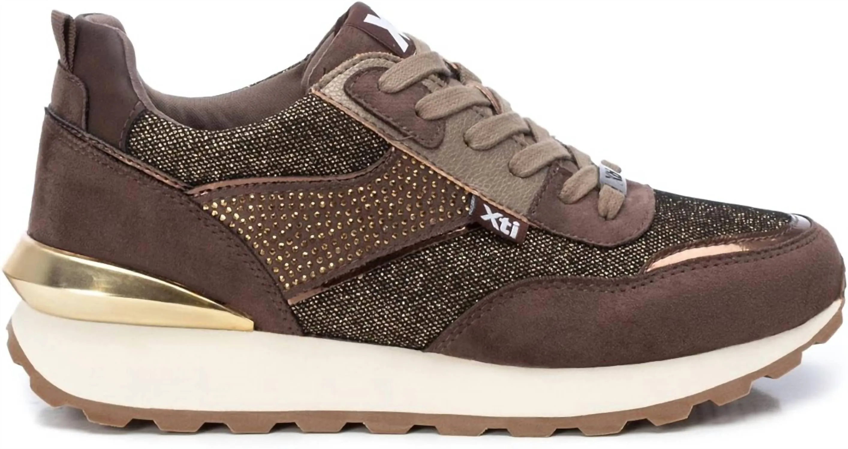 Women's Lace-Up Sneakers In Brown