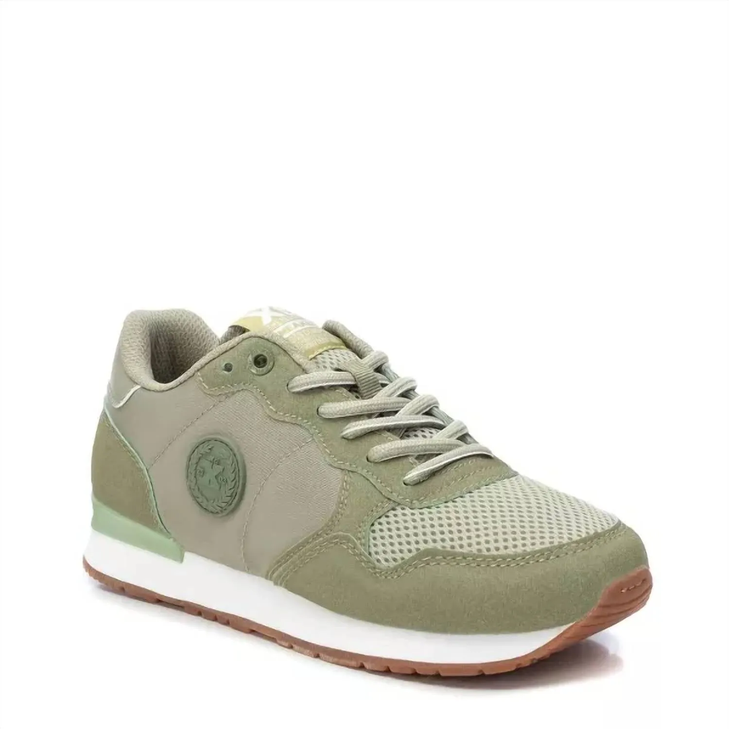 Women's Lace-Up Sneakers In Open Green