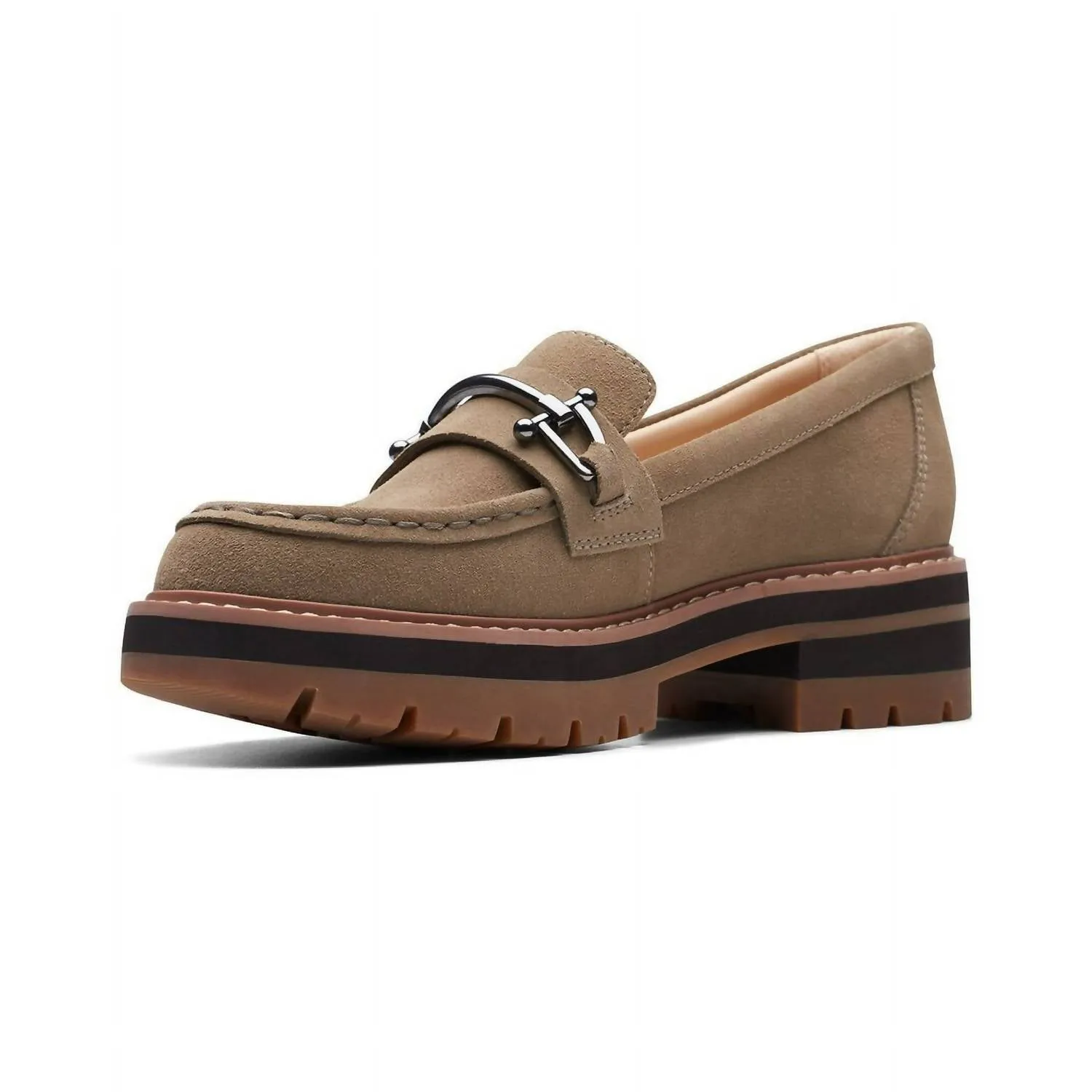 Women's Orianna Bit Chunky Loafer In Dark Sand
