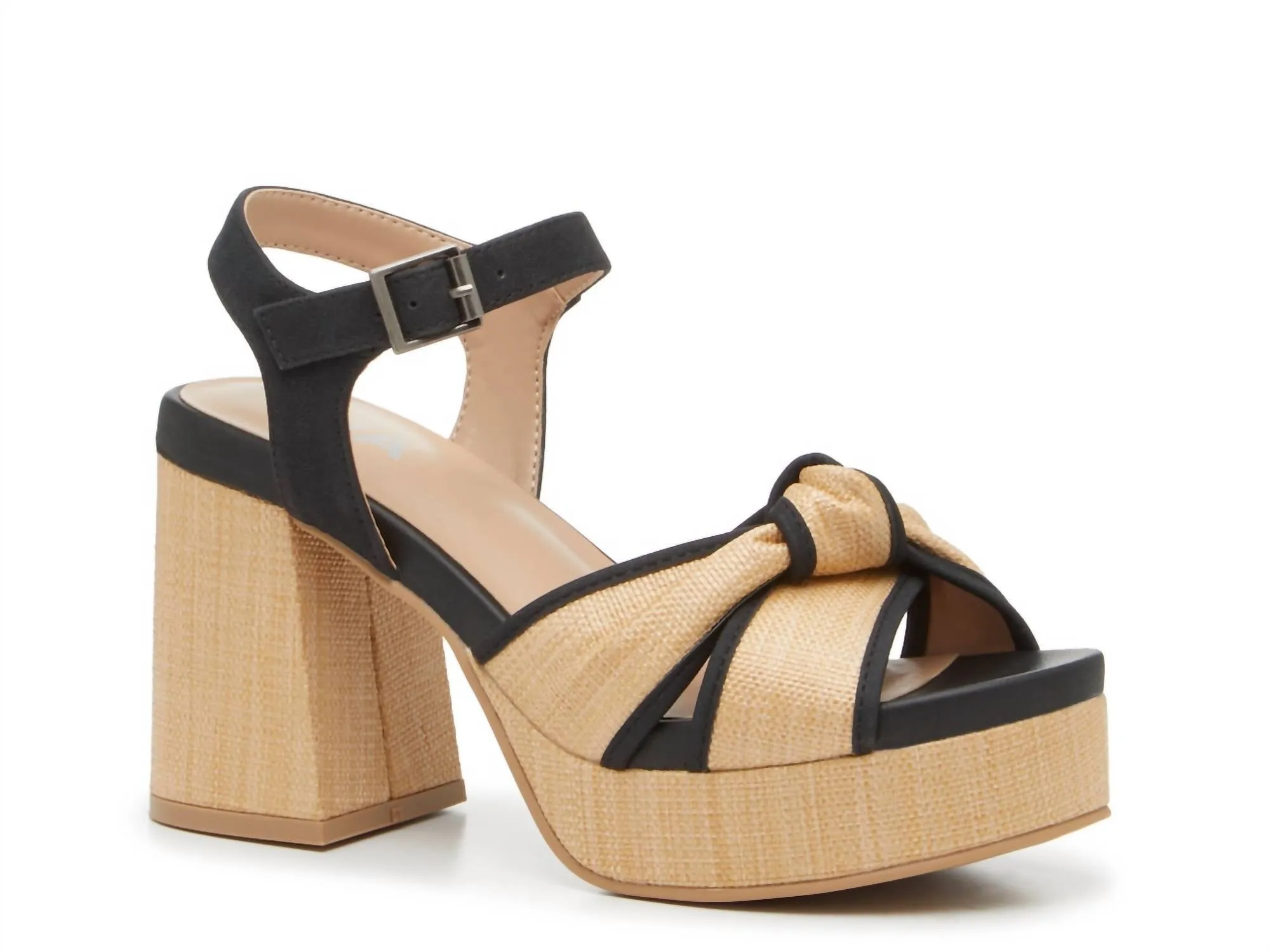 Women's Roxie Heels - Medium In Beige/black