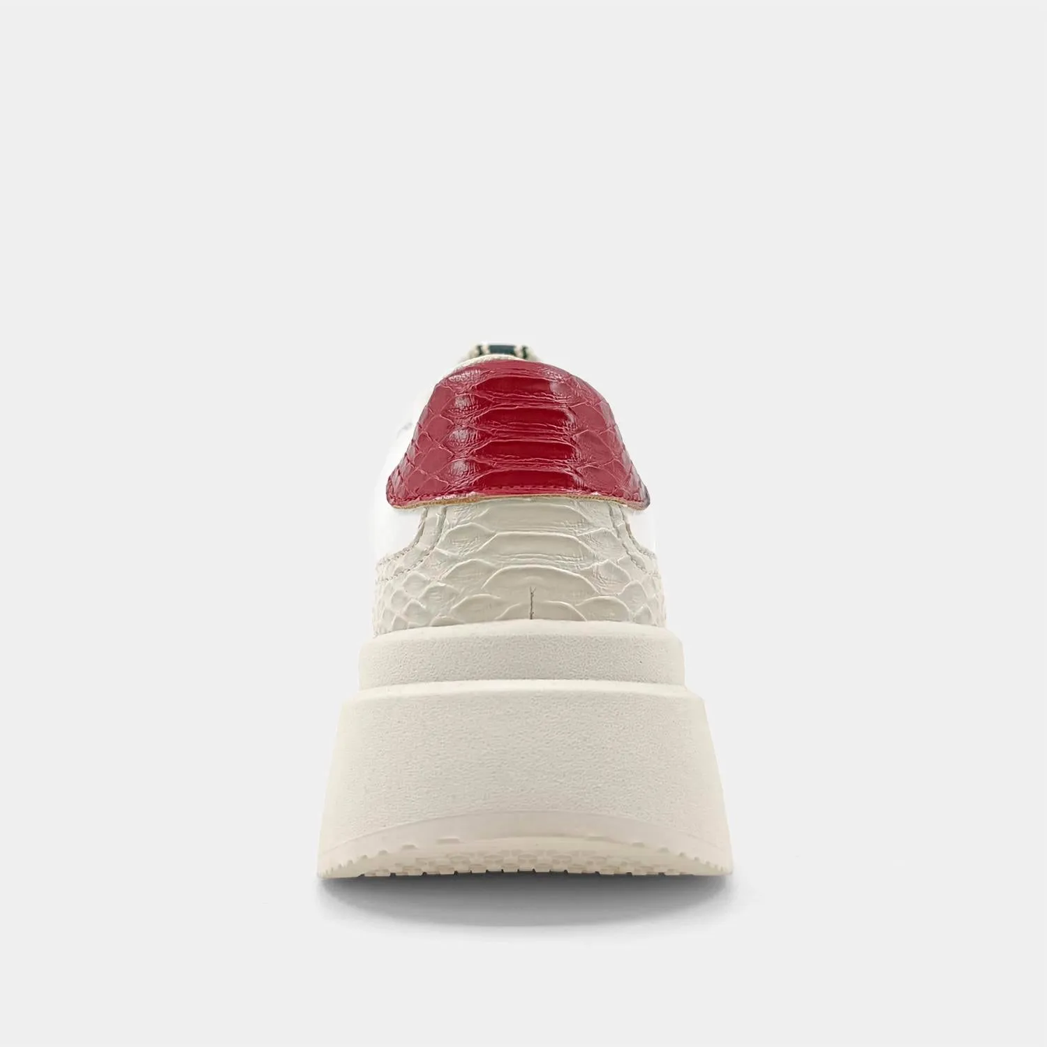 Women's Skylar Sneaker In Dark Red Snake