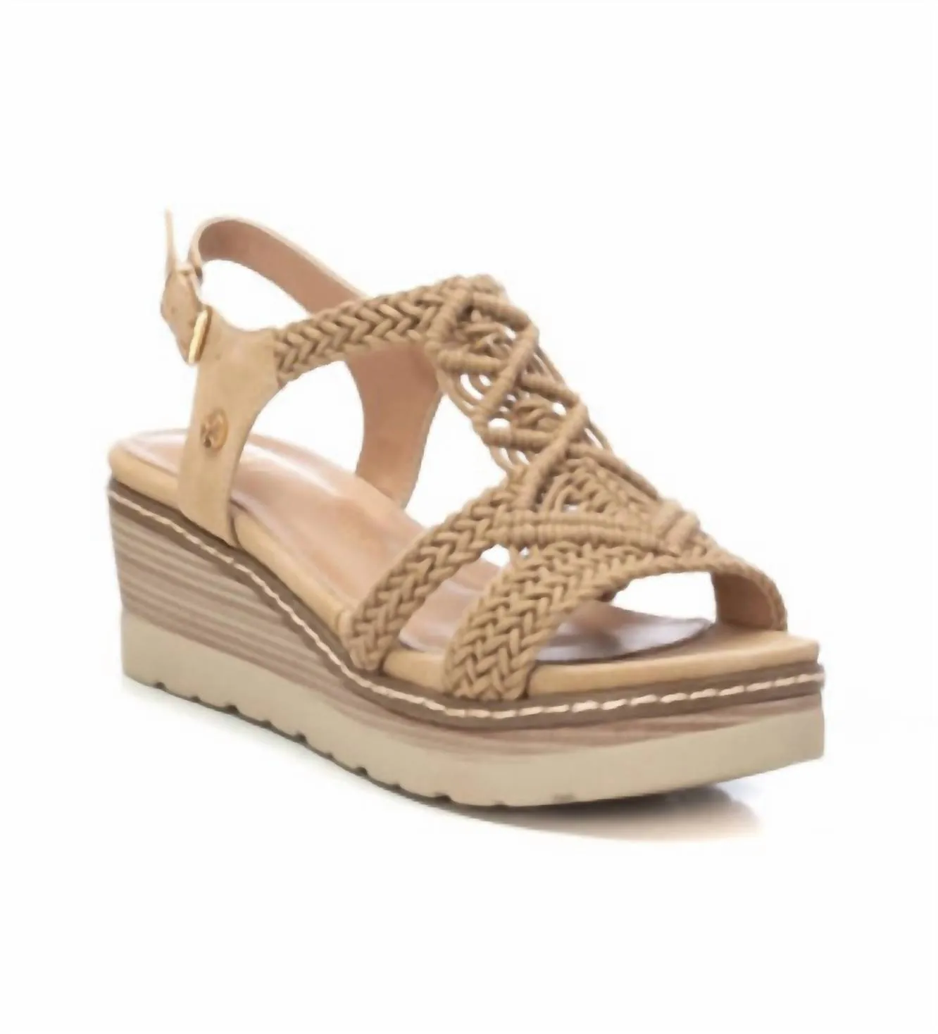 Women's Wedge Sandals In Beige