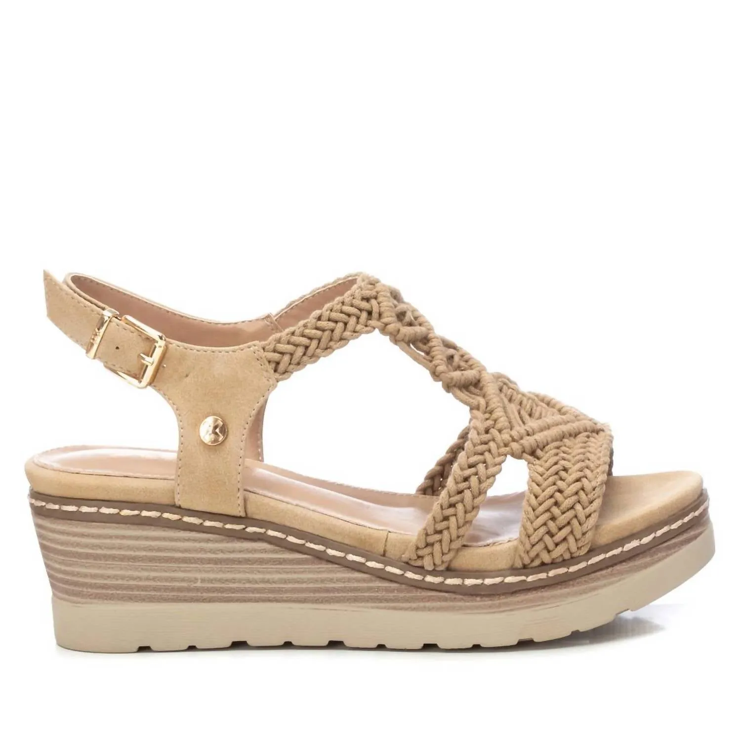 Women's Wedge Sandals In Beige