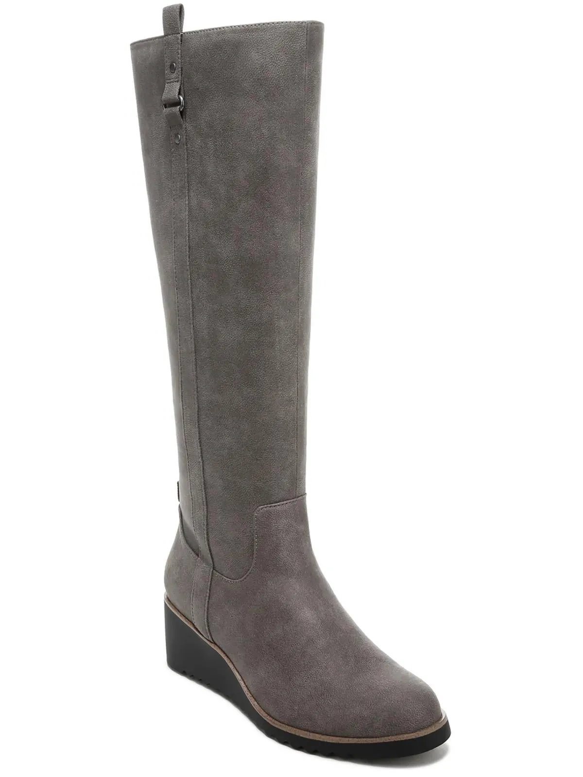 ZEPPELIN Womens Wedge Heel Zipper Knee-High Boots